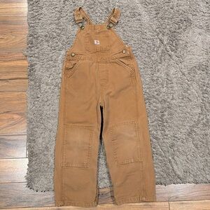 Carhartt brown overalls size 4T